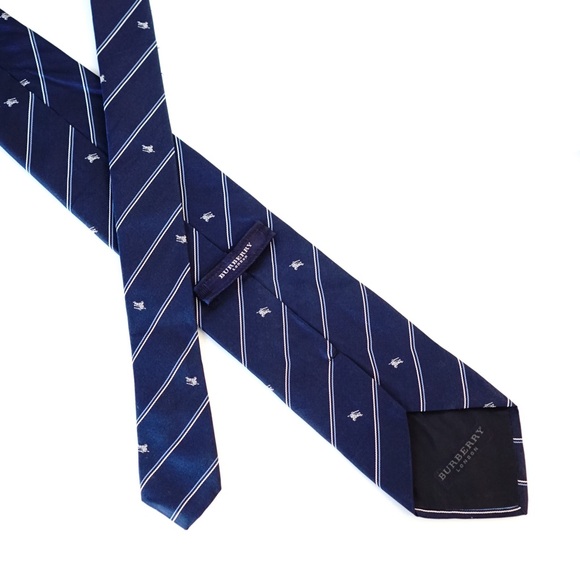 Burberry Logo Monogram Silk Tie - Picture 3 of 4
